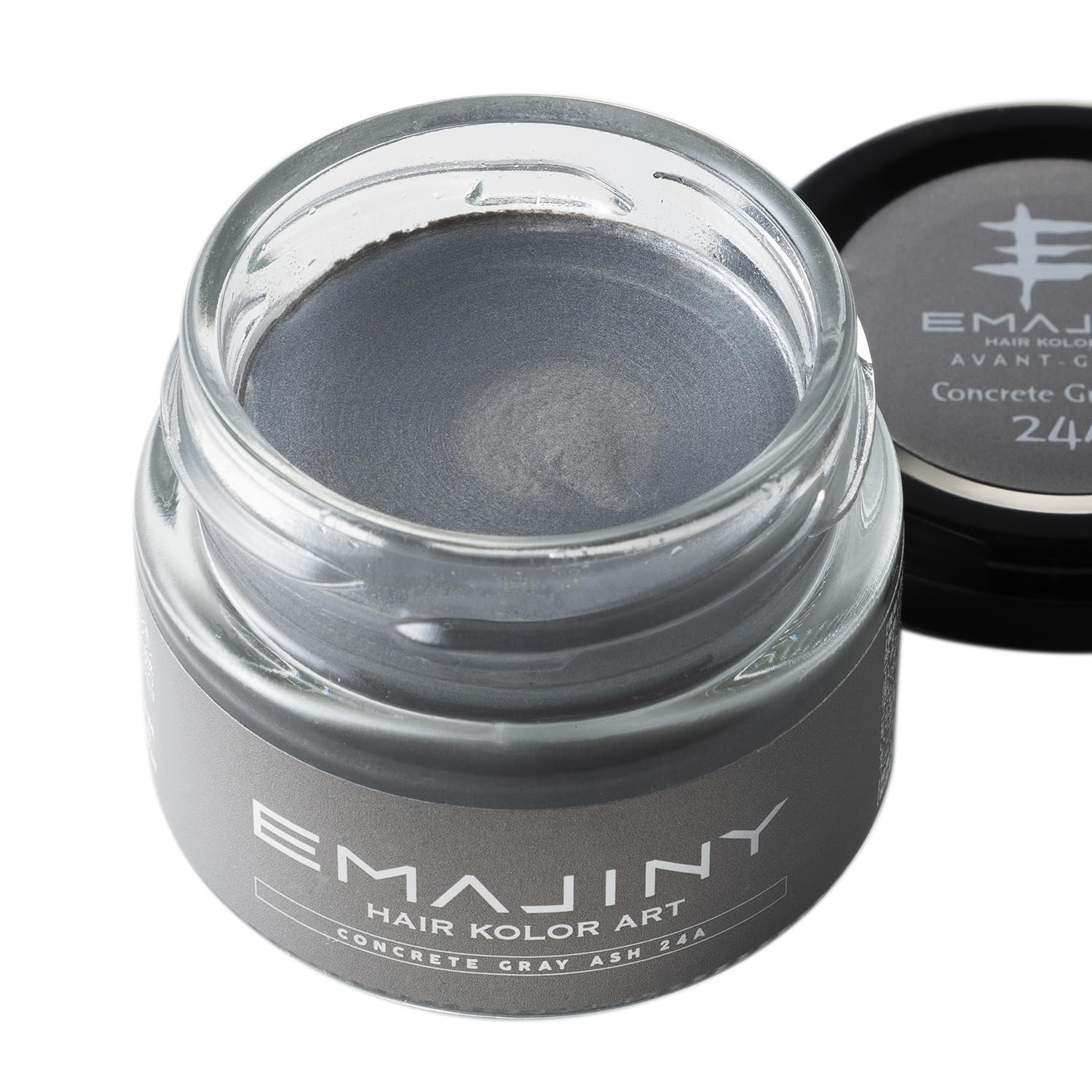 [2025年3月リニューアル]エマジニー コンクリートグレーアッシュ ヘア カラーワックス 濃銀 36g 【日本製】【無香料】【シャンプーでサッと洗い流せる１日グレイヘア】 白髪ケア EMAJINY Concrete Gray Ash 24A
